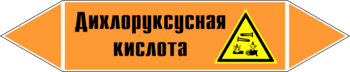 Маркировка трубопровода "дихлоруксусная кислота" (k15, пленка, 126х26 мм)" - Маркировка трубопроводов - Маркировки трубопроводов "КИСЛОТА" - Магазин охраны труда ИЗО Стиль