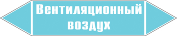 Маркировка трубопровода "вентиляционный воздух" (пленка, 126х26 мм) - Маркировка трубопроводов - Маркировки трубопроводов "ВОЗДУХ" - Магазин охраны труда ИЗО Стиль