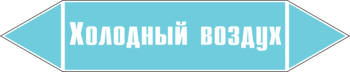 Маркировка трубопровода "холодный воздух" (пленка, 716х148 мм) - Маркировка трубопроводов - Маркировки трубопроводов "ВОЗДУХ" - Магазин охраны труда ИЗО Стиль