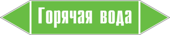 Маркировка трубопровода "горячая вода" (пленка, 716х148 мм) - Маркировка трубопроводов - Маркировки трубопроводов "ВОДА" - Магазин охраны труда ИЗО Стиль